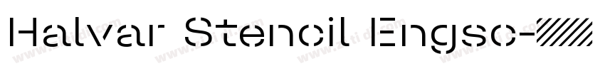 Halvar Stencil Engsc字体转换